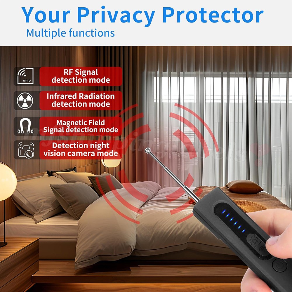 Hidden Camera Detector Anti Spy Signal Tracker GSM Audio Bug Finder Scanner