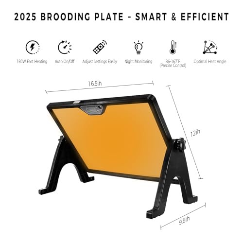 16" x 12" Chick Brooder Heating Plate with Anti Stand Cone, Brooder Heater for
