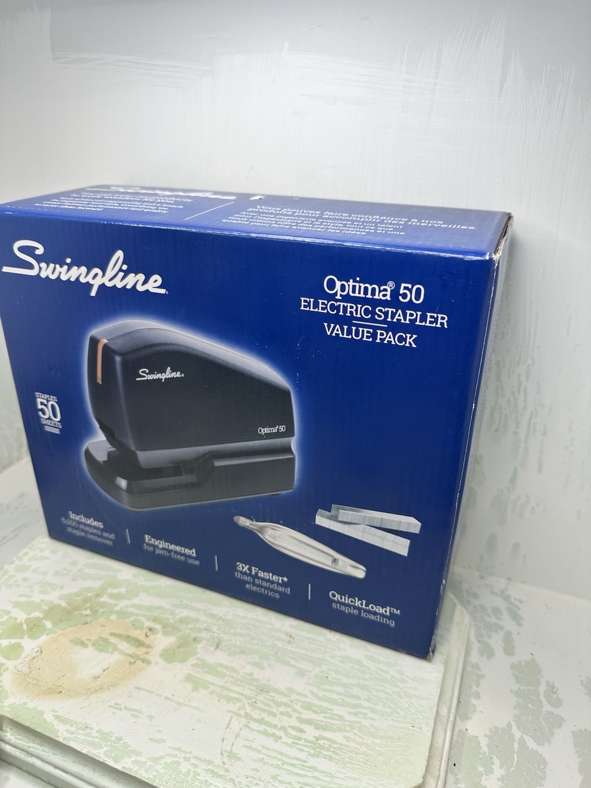 Swingline Electric Stapler Value Pack, 50 Sheet Capacity, includes Optima 50 New