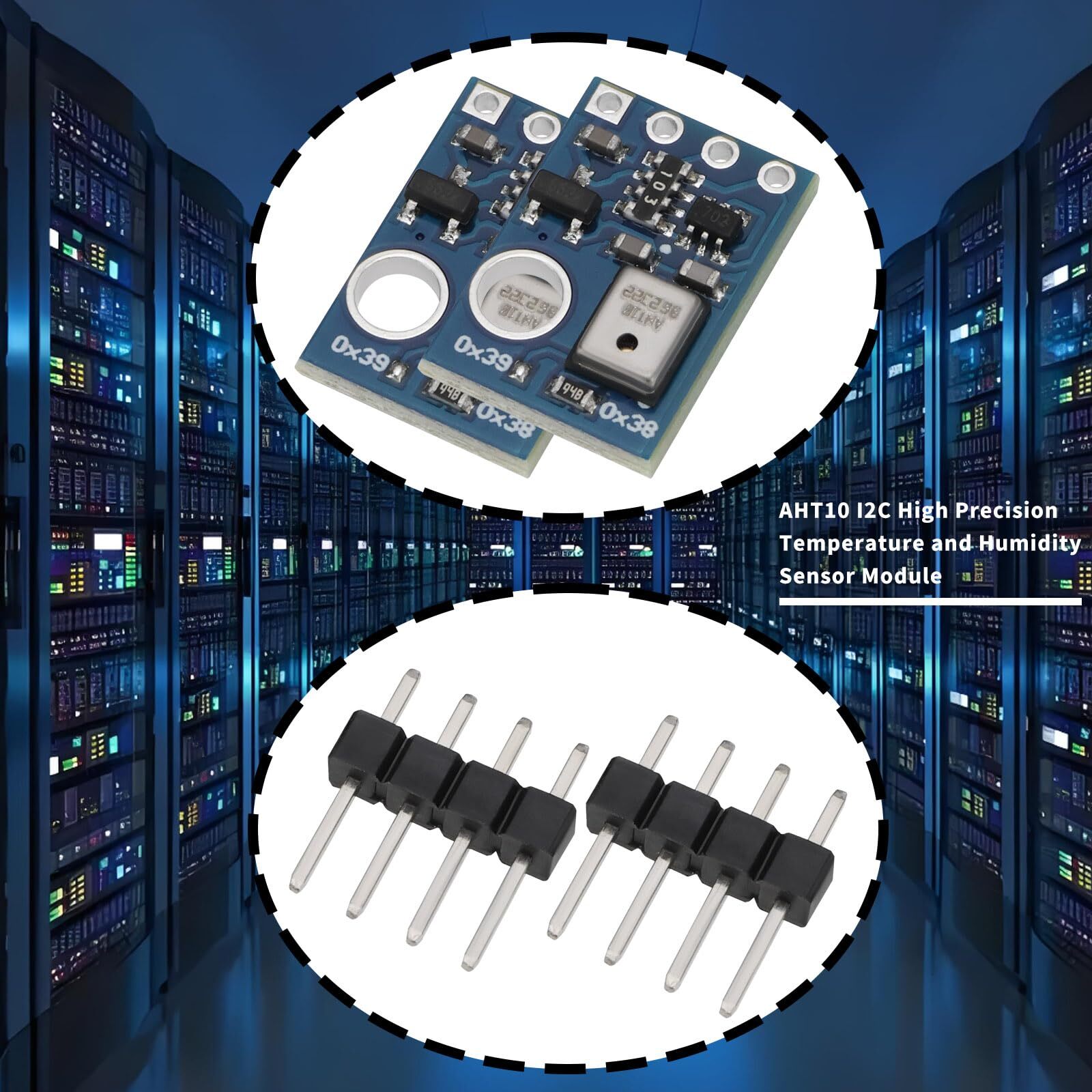 4 Sets AHT10 I2C Digital Temperature Humidity Sensor Module Temperature Humid...