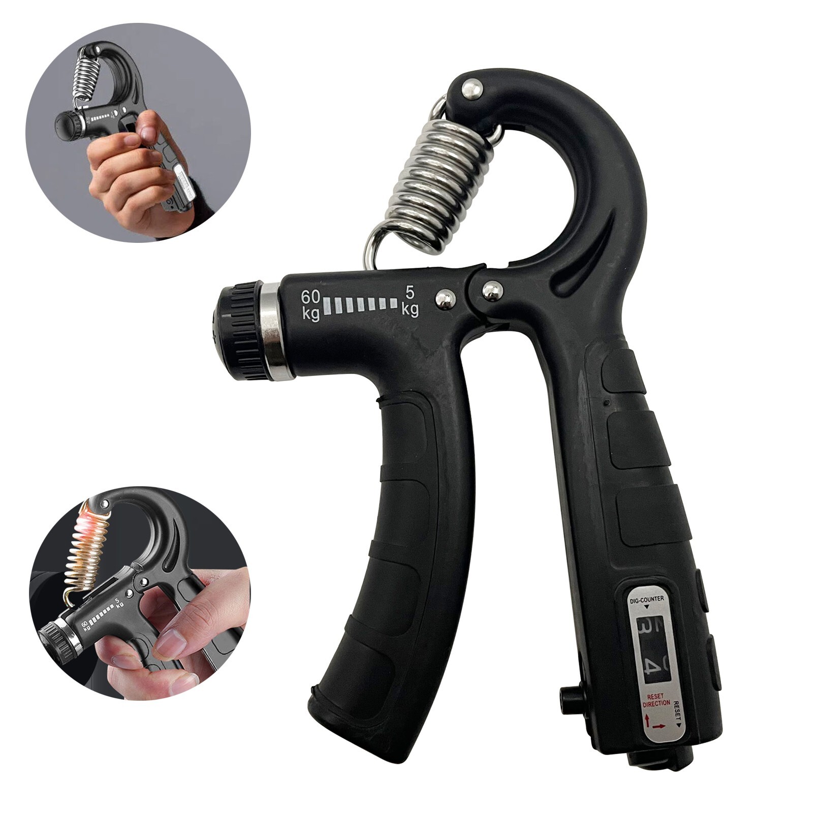 Hand Grip Strength Apparatus Hand Muscle Exerciser Strengthener Auto Counting