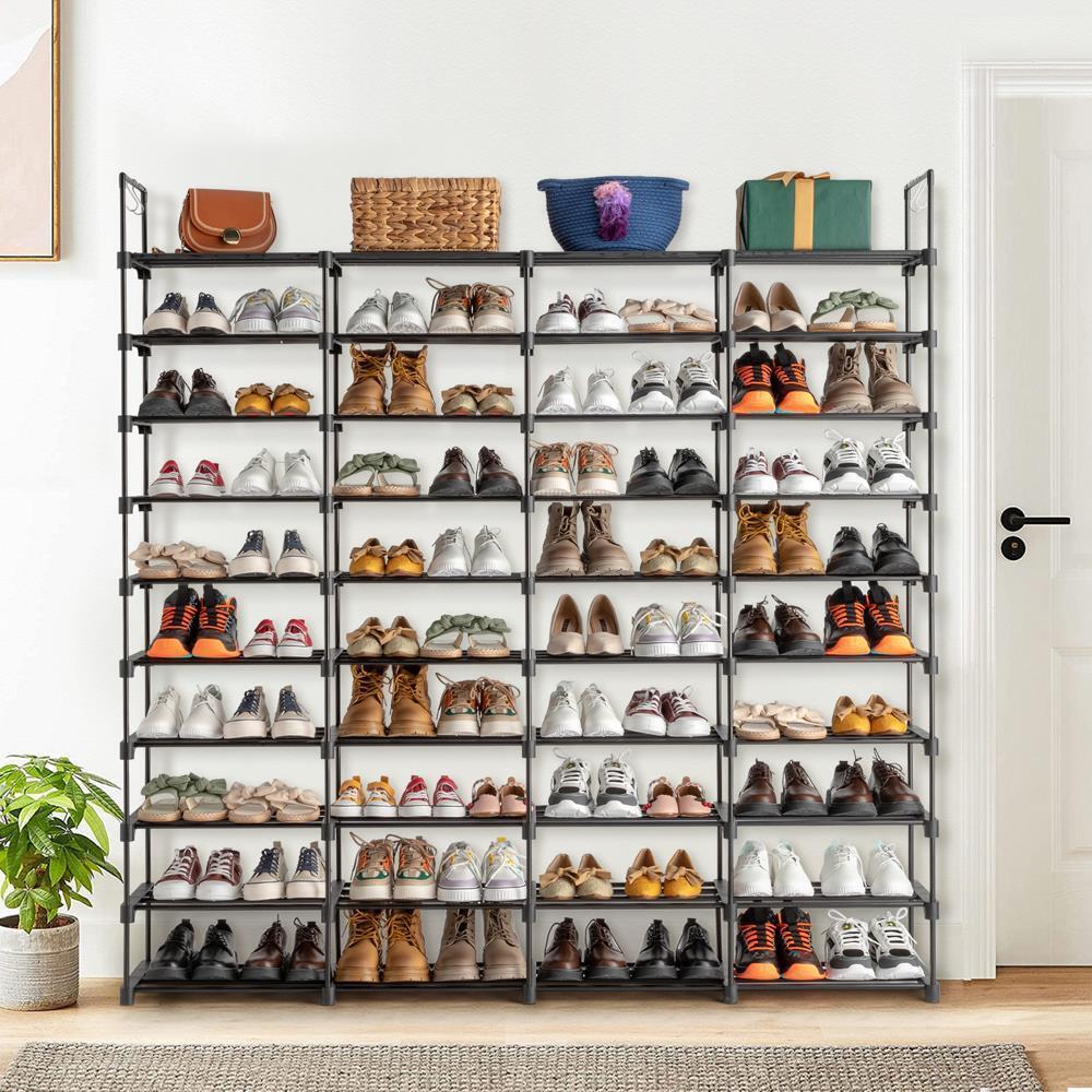 Shoe Rack Organizer 10-Tier 80Pair Entryway Stackable Bag Shoe Cabinet Rack