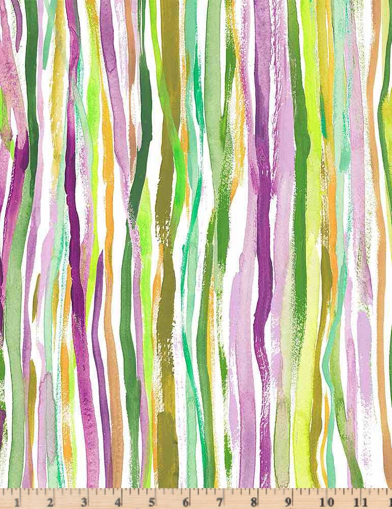Mardi Gras Parade NOLA Stripe DCWR1725 Fabric By half yd cont cuts