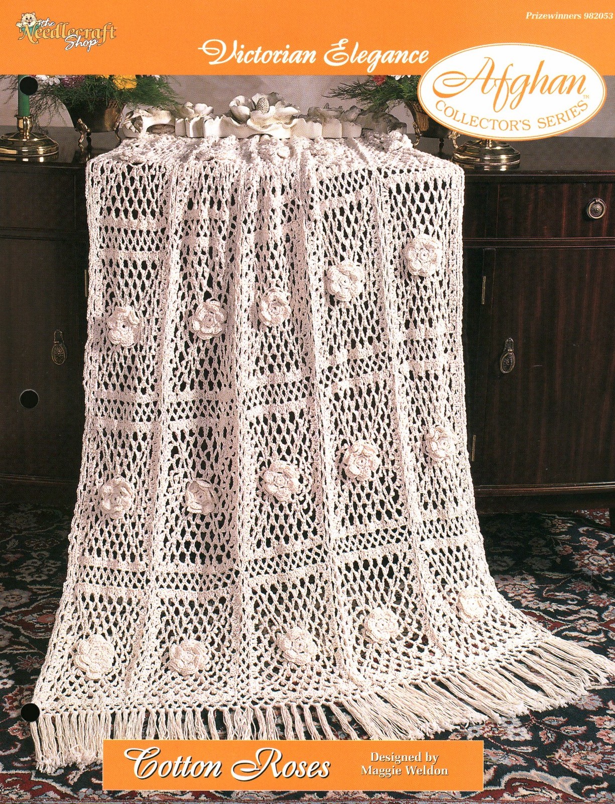 Cotton Roses - Victorian Elegance | Needlecraft Shop Afghan Series 982053