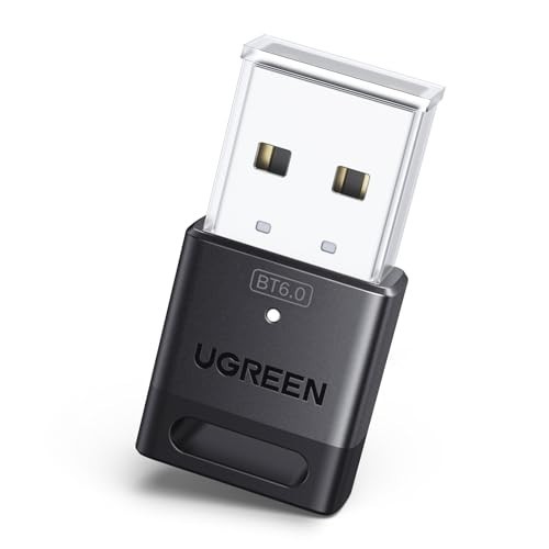 UGREEN USB Bluetooth Adapter for PC, Bluetooth 6.0 Dongle Receiver EDR & BLE, Pl