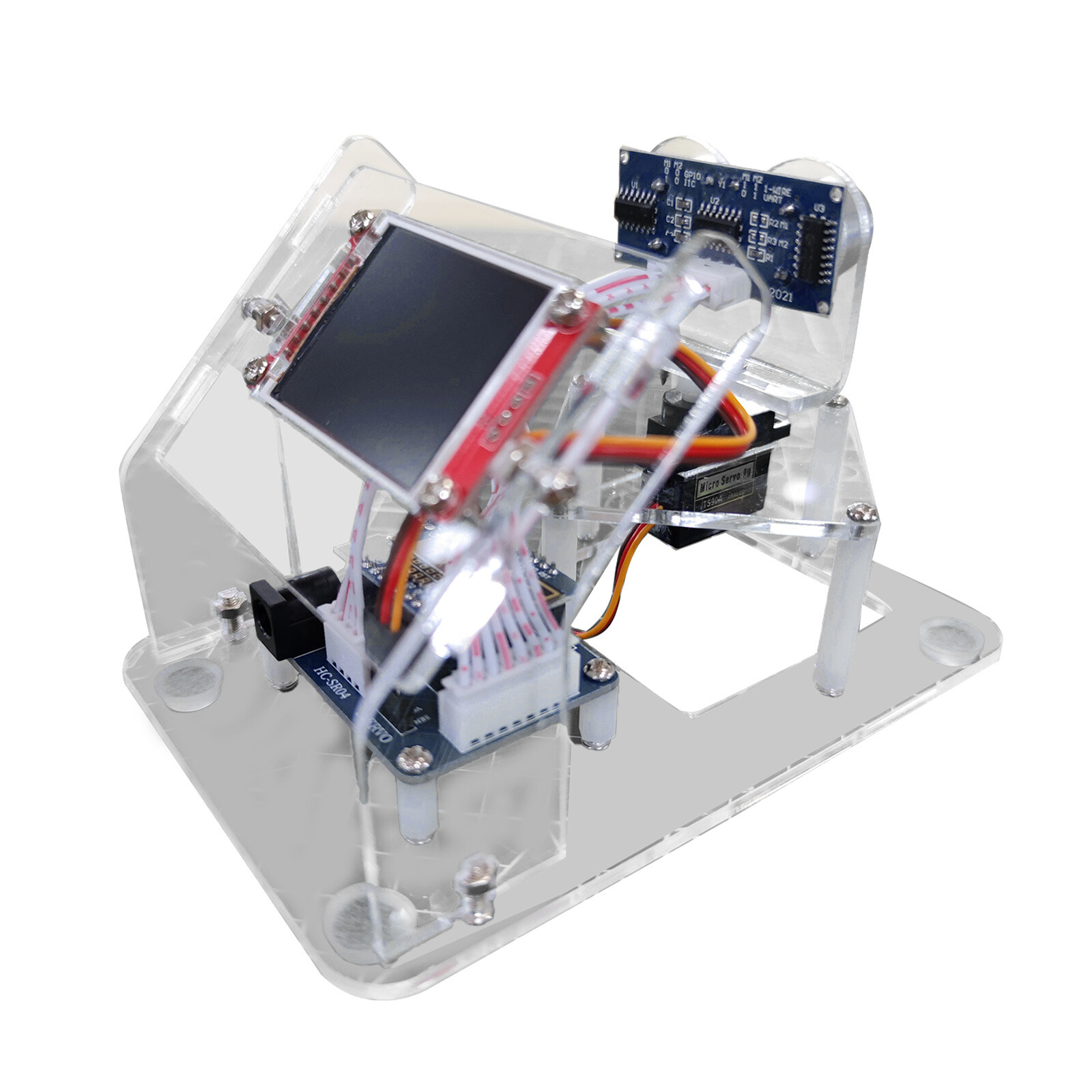 Mini Ultrasonic Radar + 1M Motor Range for Arduino Starter Kit Program Education