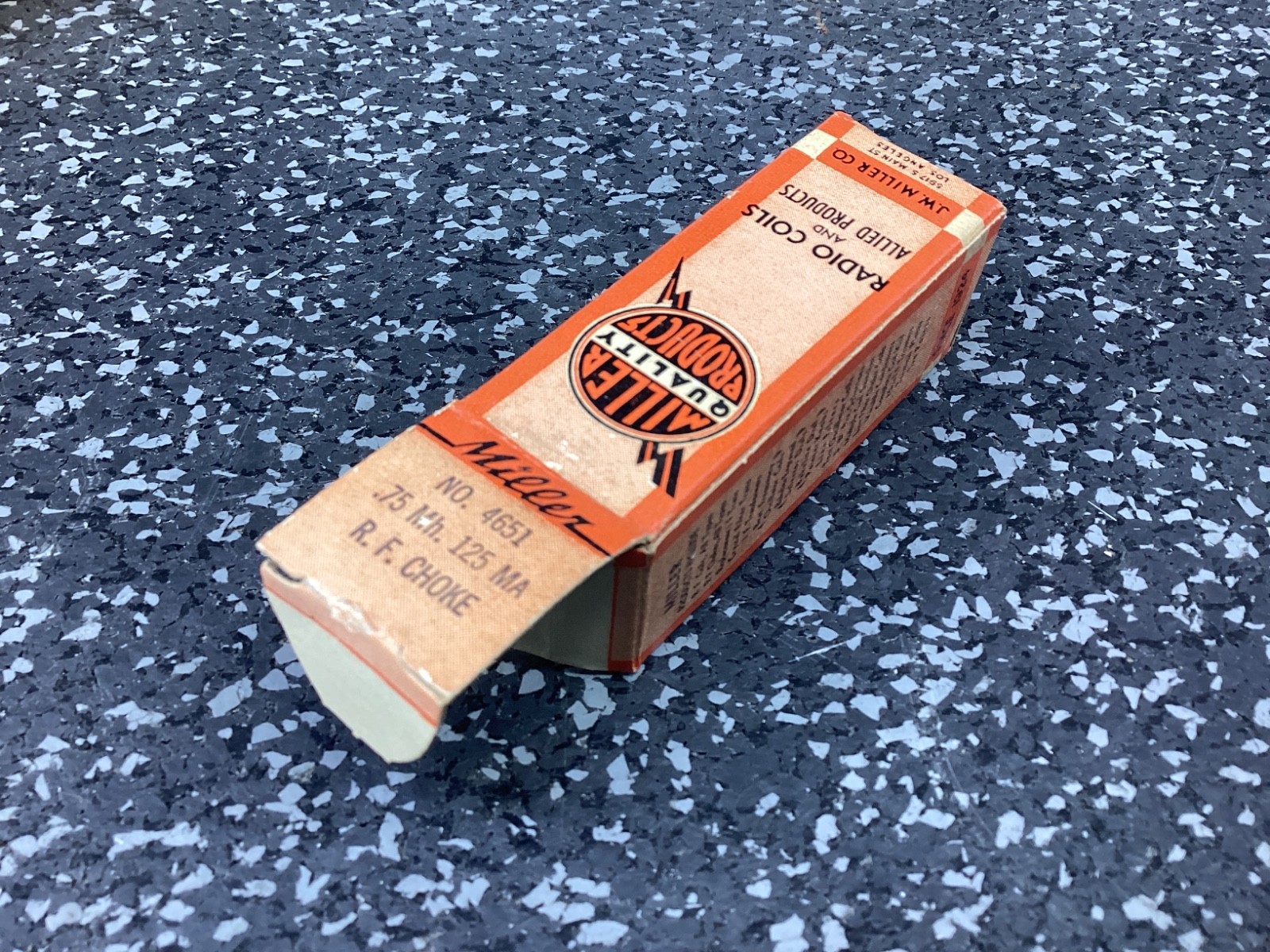 (1) Miller 4651 .75Mh 125 MA R.F. Choke - New Old Stock