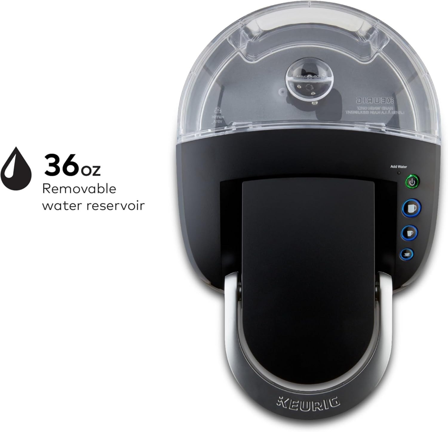 K-Compact Single-Serve K-Cup Pod Coffee Maker, with 3 Brew Sizes