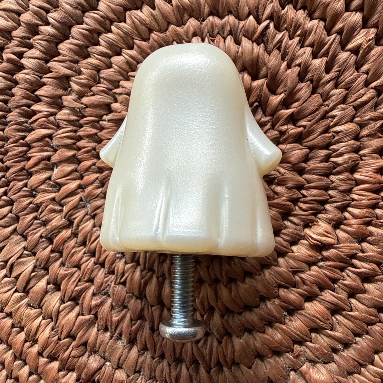 Longaberger Woodcrafts Replacement Knob Ghost Halloween Cute Smiling EUC
