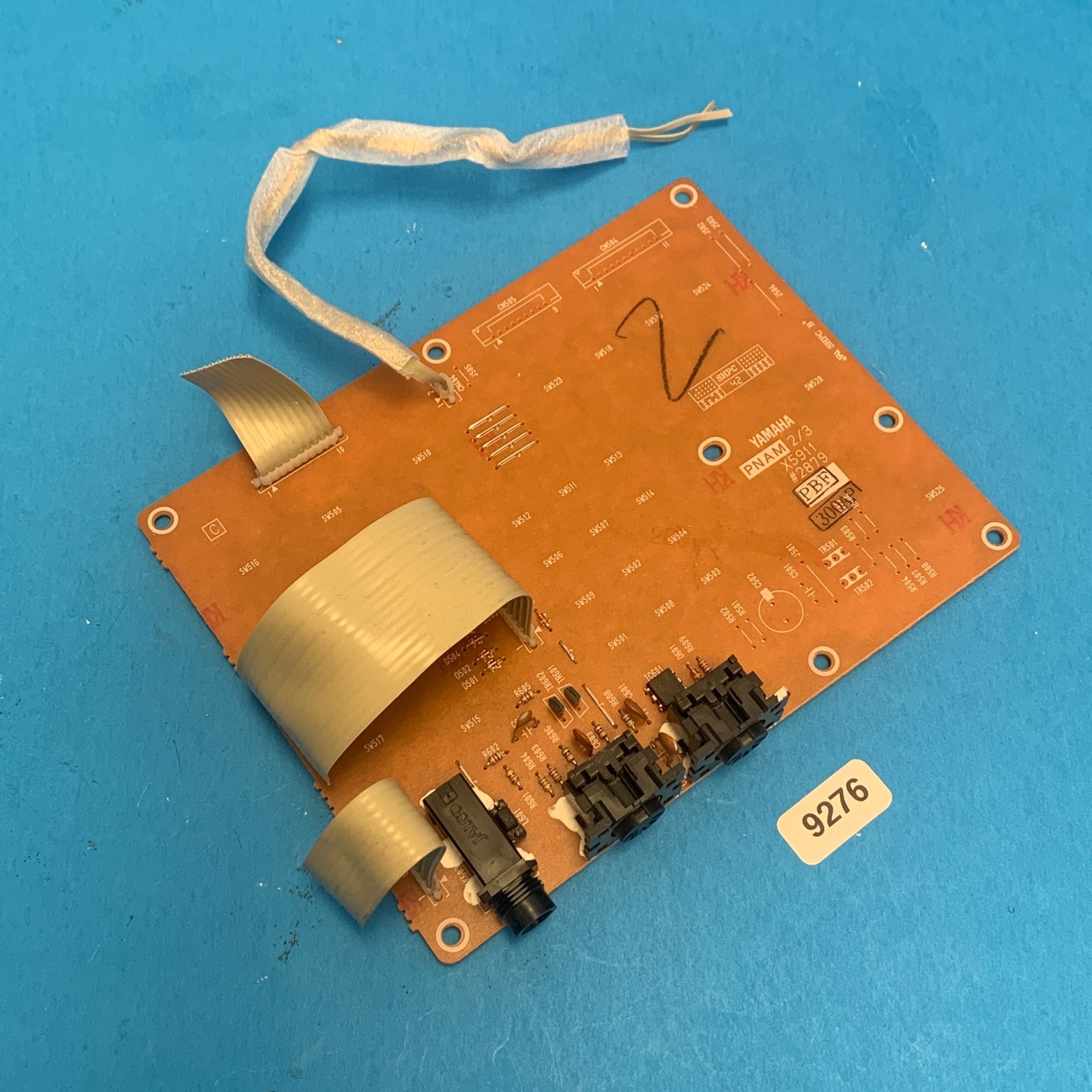 YAMAHA PSR E303 Keyboard OEM Part: Control Pad Midi Sustain Input Circuit Board