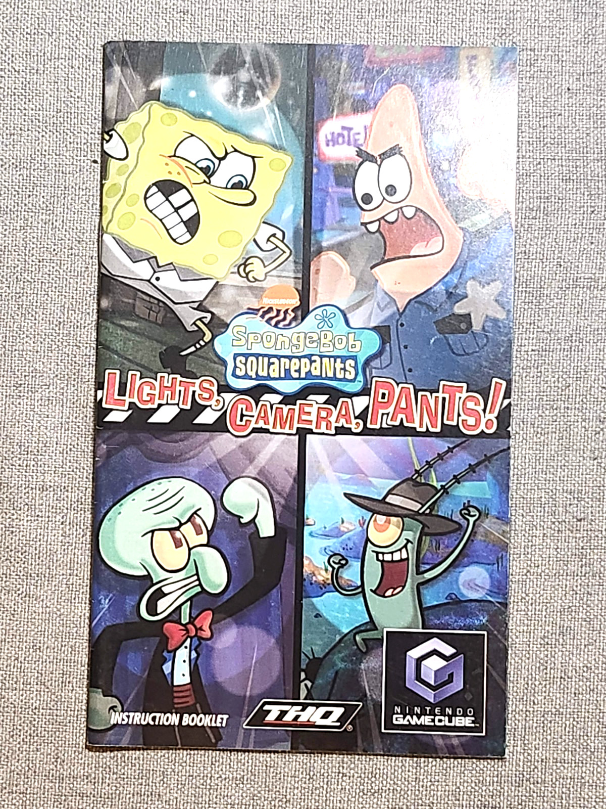 SpongeBob SquarePants Lights, Camera, Pants! Instruction Manual Only - GameCube
