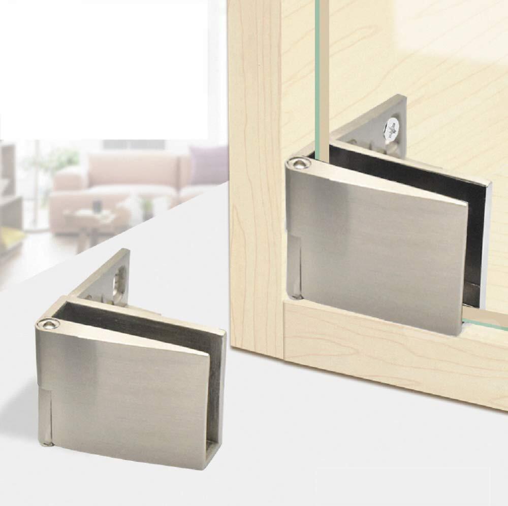 1 Pair/Glass Door Hinge Wine Cabinet Wine Cabinet Display Cabinet Embedded Si...