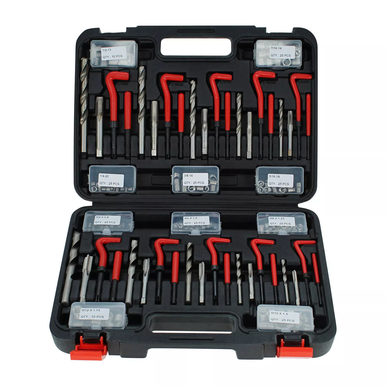 261PC Thread Repair Tool Metric SAE 1/4" 5/16" 3/8" 7/16" 1/2" M5 M6 M8 M10 M12