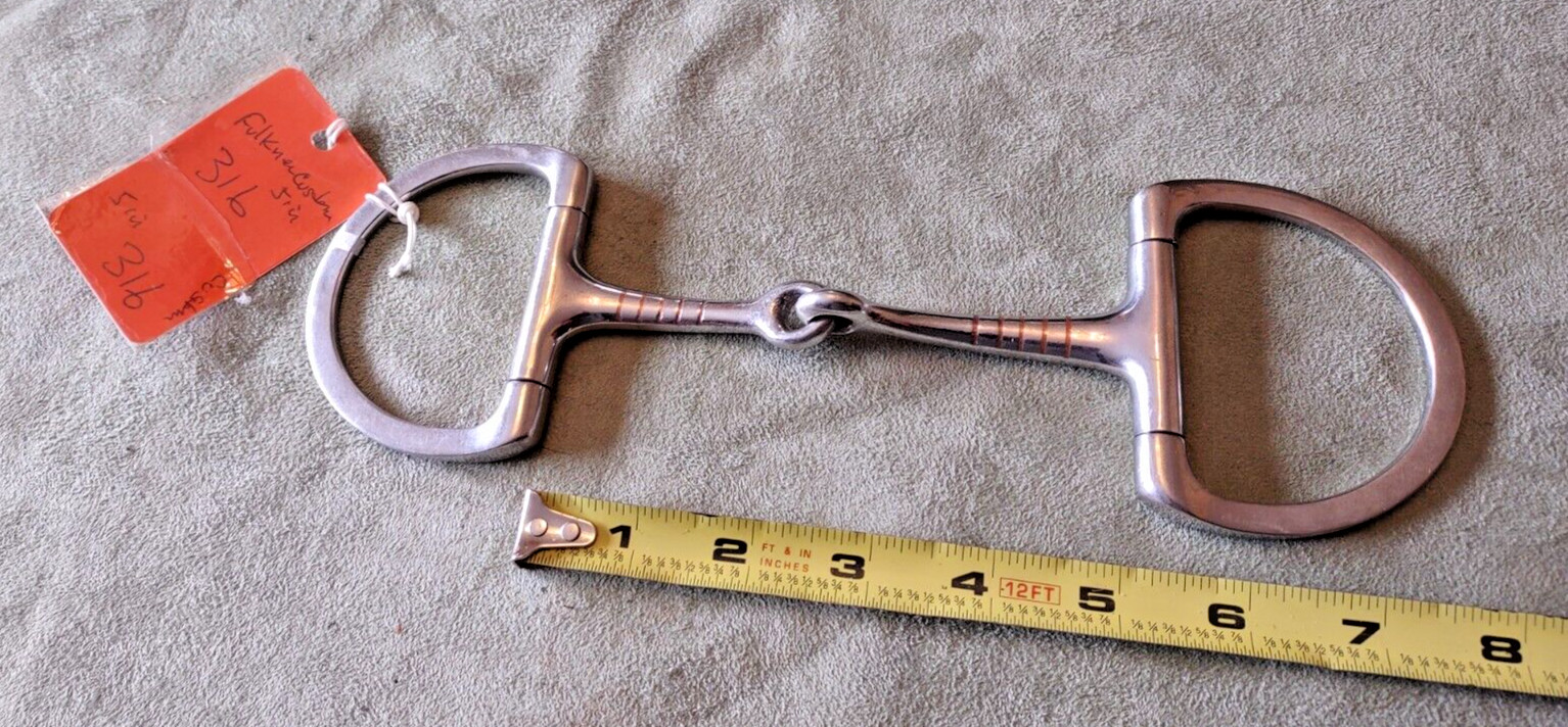 5" D-Ring Faulkner Custom Bit Stainless Steel (bx 316)