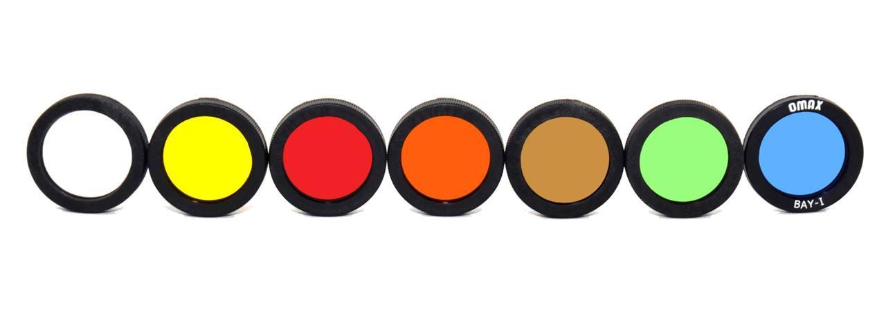 Yashica TLR Rollei Bayonet-1 Filter Clear Yellow Red Orange Sepia Green Blue NEW