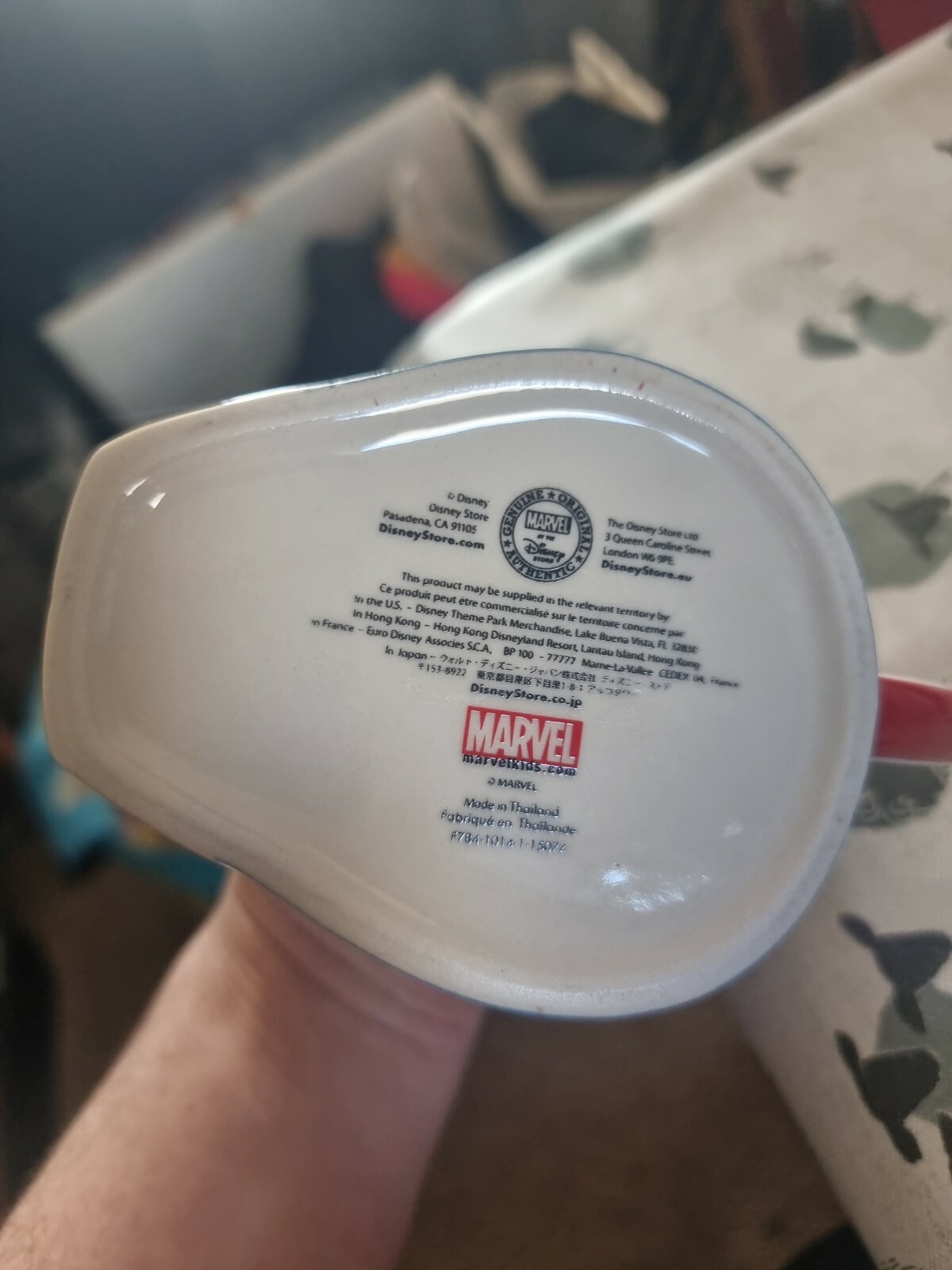 Disney Store Marvel Captain America Mug 3D Sculpted Cup Avengers Super Hero