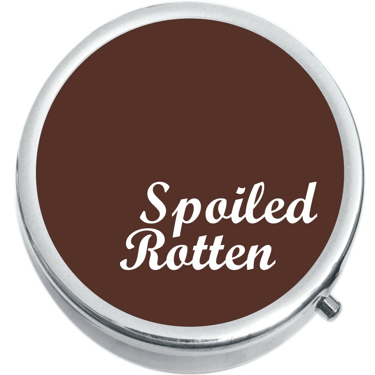 Spoiled Rotten  Medicine Vitamin Compact Pill Box
