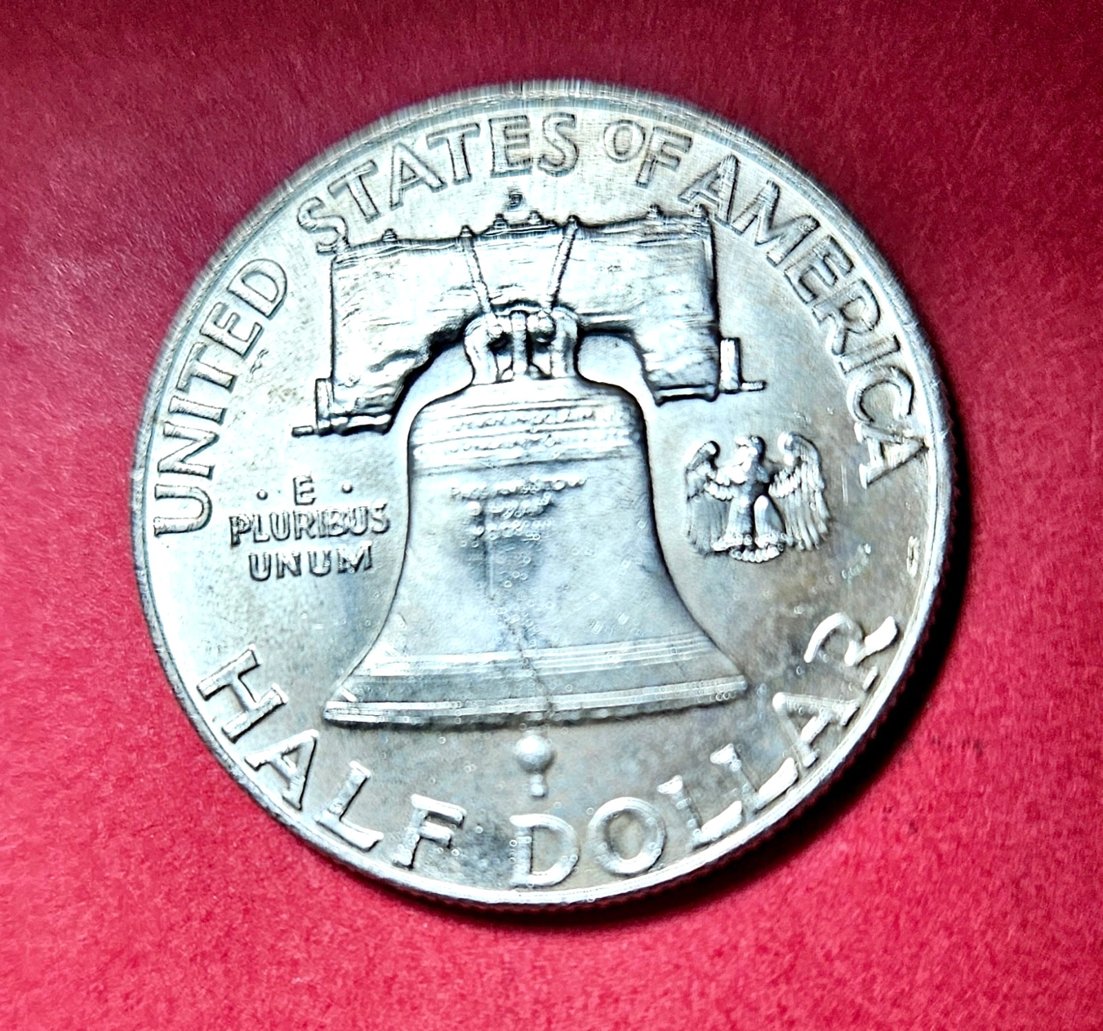 1951 D Franklin Silver Half Dollar. EF/AU. Possible RPM?