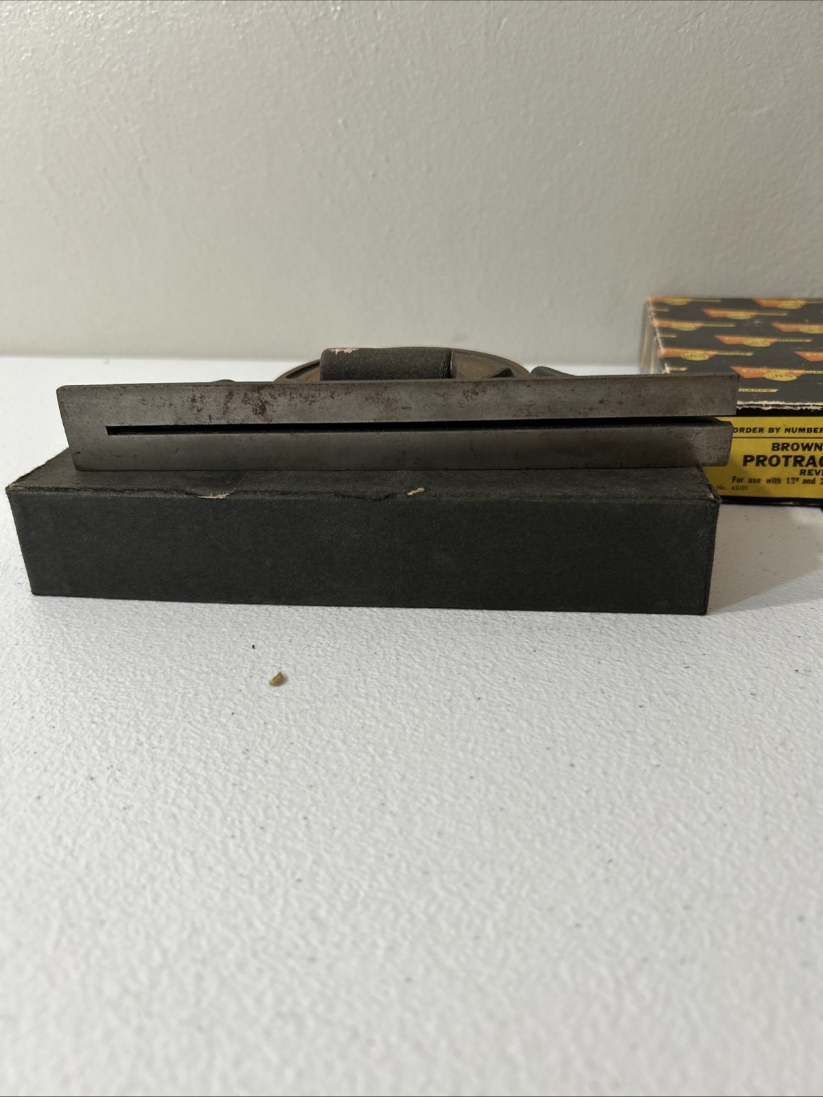 Brown And Sharpe Protractor Head In Original Box