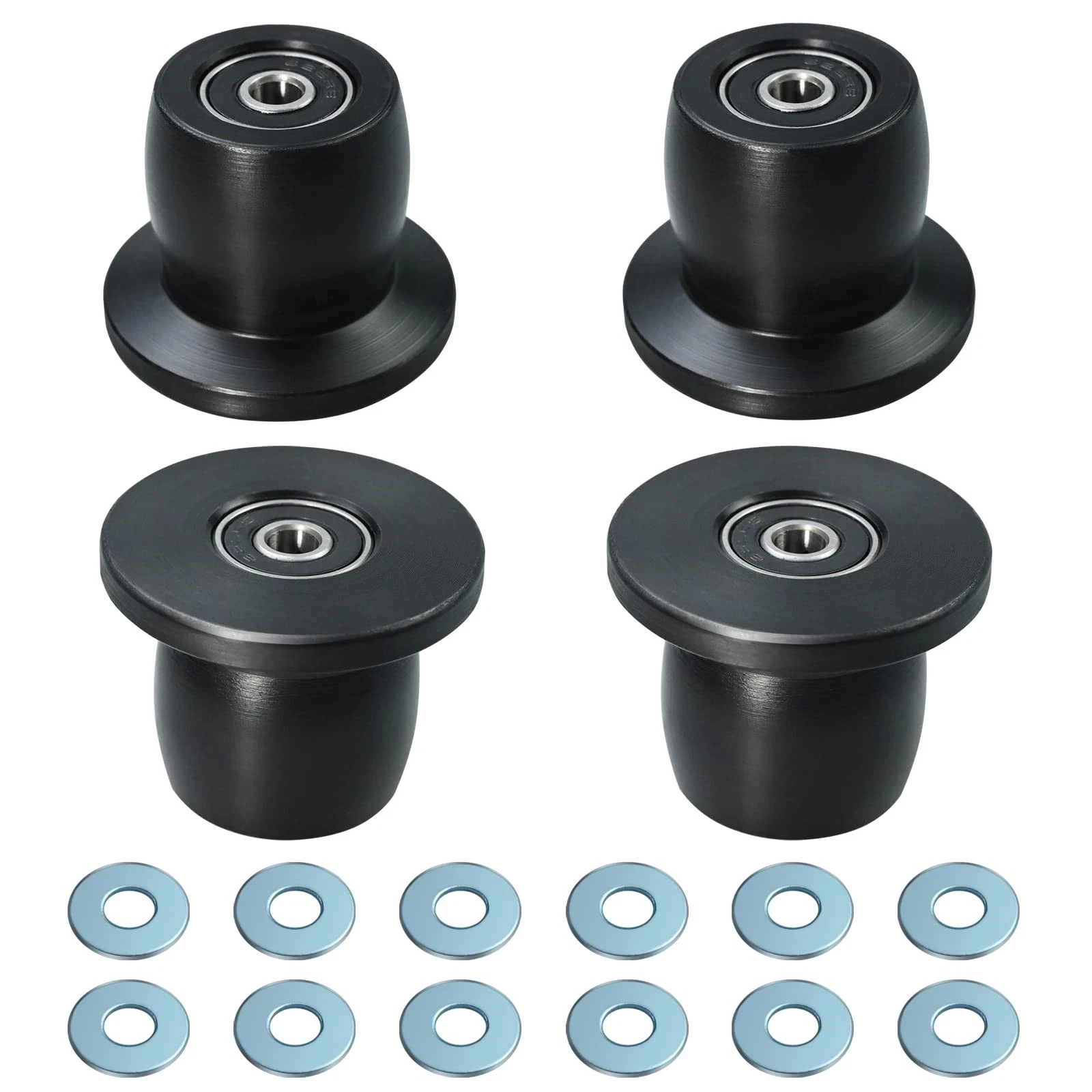 4-Pack Machined Wheels Rollers for Total Gym XL XLS Fit with 1/4-in Bearing