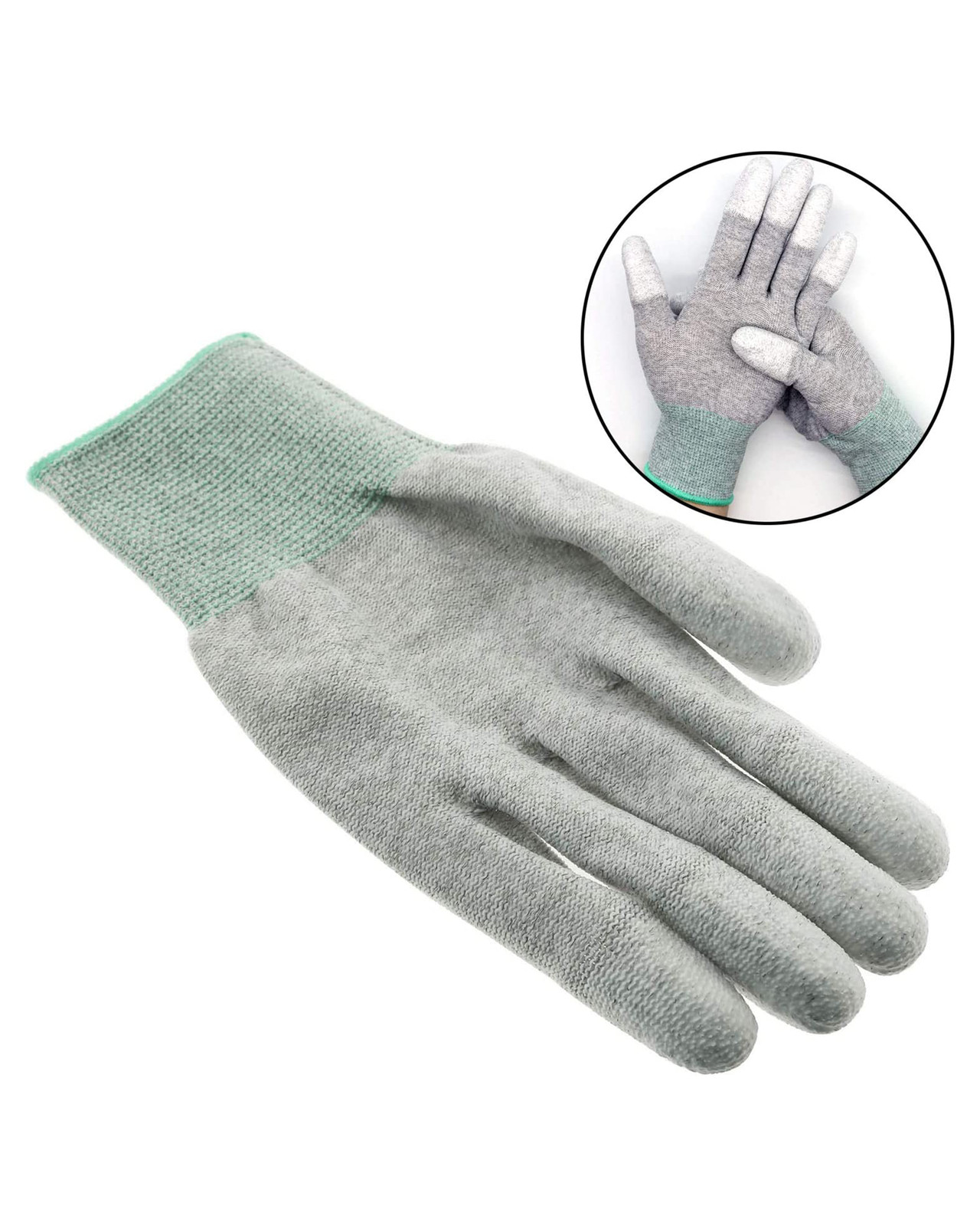 Replacement Anti-Static Carbon Fiber Gloves (Large)