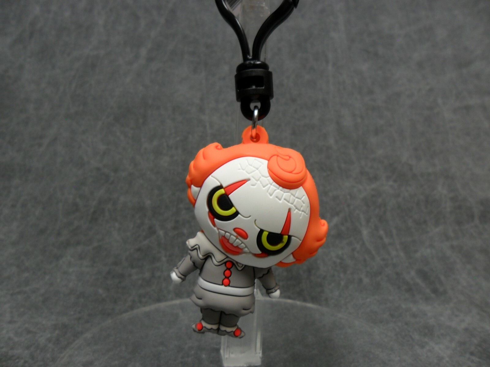 IT Chapter 2 * Pennywise Head Tilted * Figural Bag Clip Key Chain Monogram