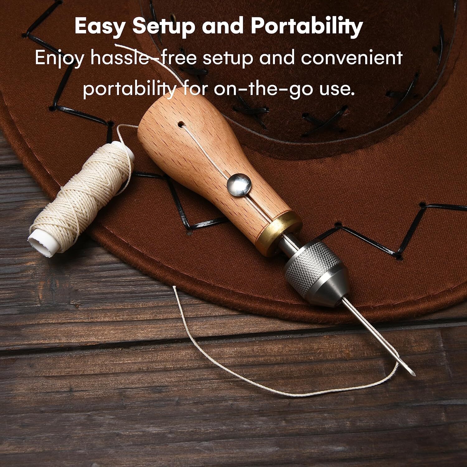 Classic Speedy Stitcher Sewing Awl Hand Held Sewing Device Heavy Duty Sewing Kit