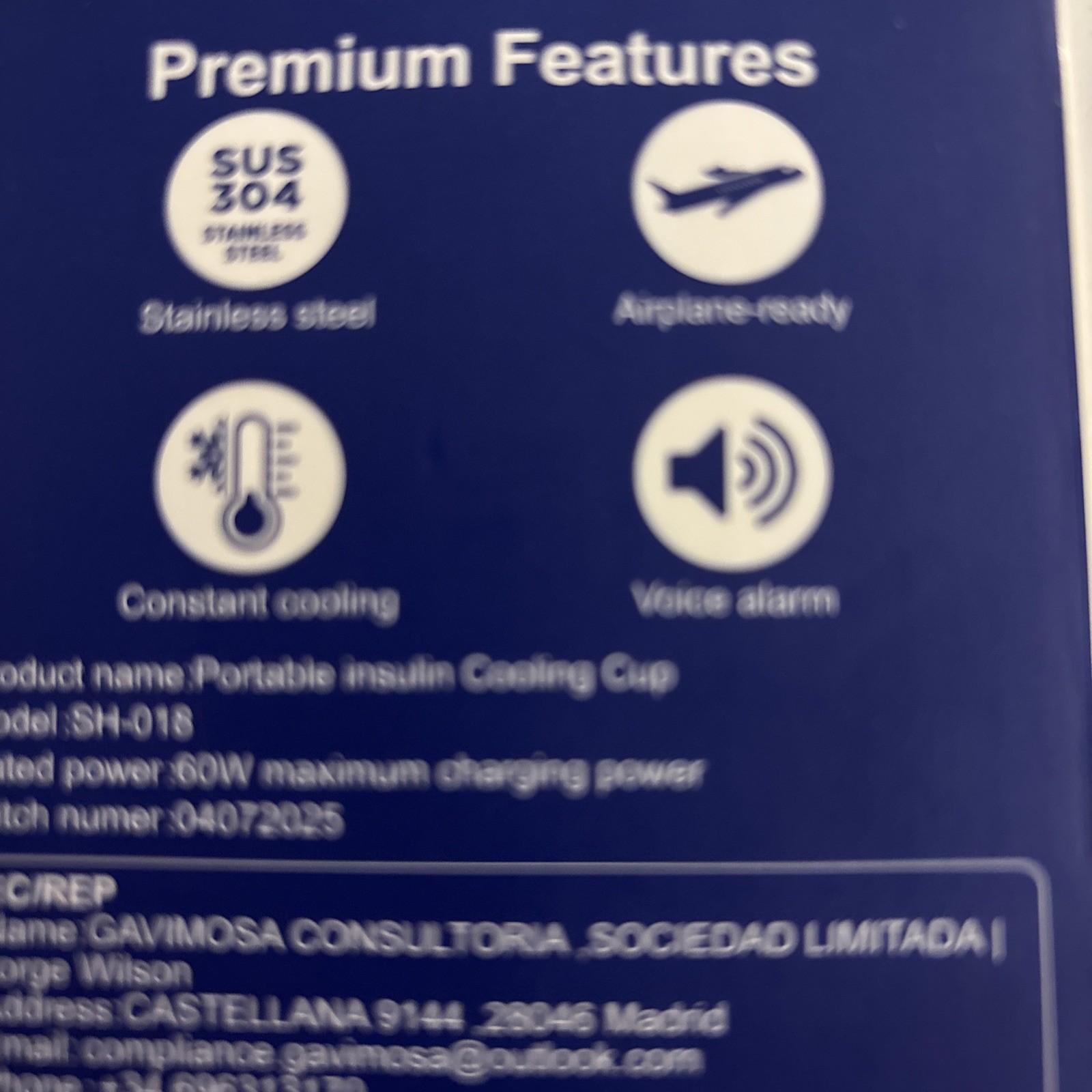 Portable Insulin Cooler Bottle - Insulin Refrigerated Cup
