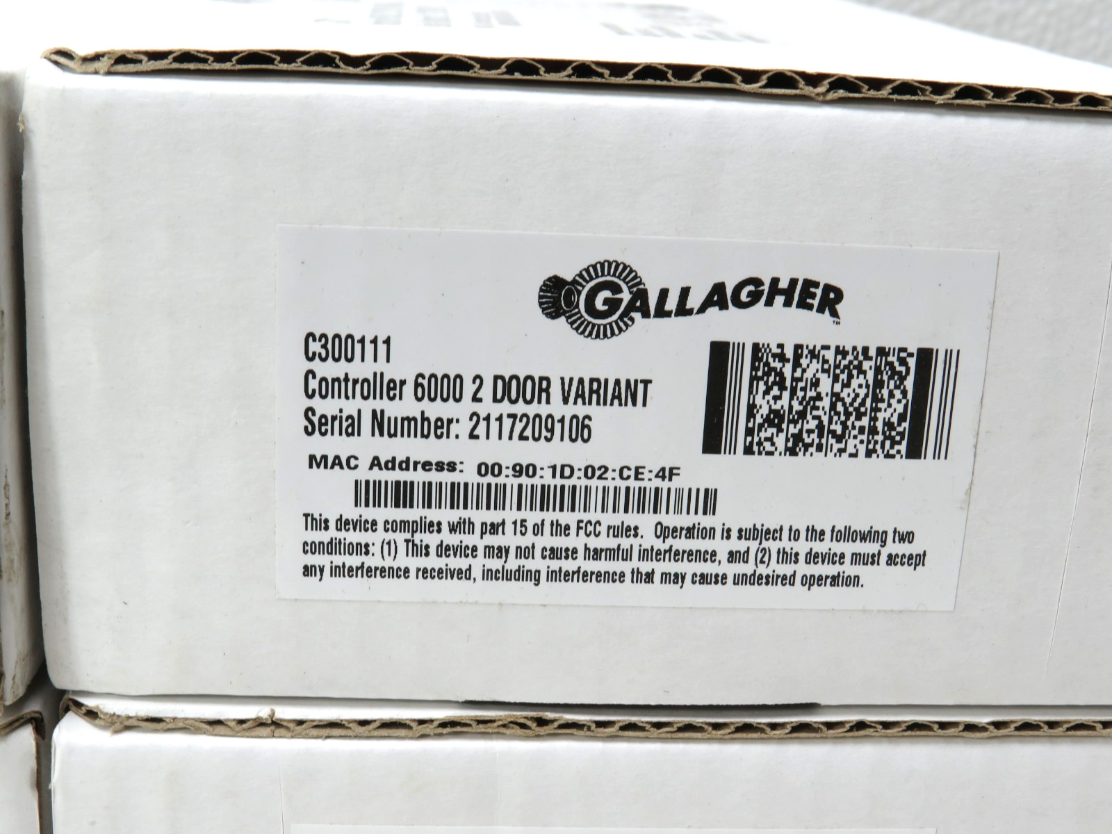 Gallagher C300111 Controller 6000, 2 Door Controller (FACTORY SEALED) [CTH]