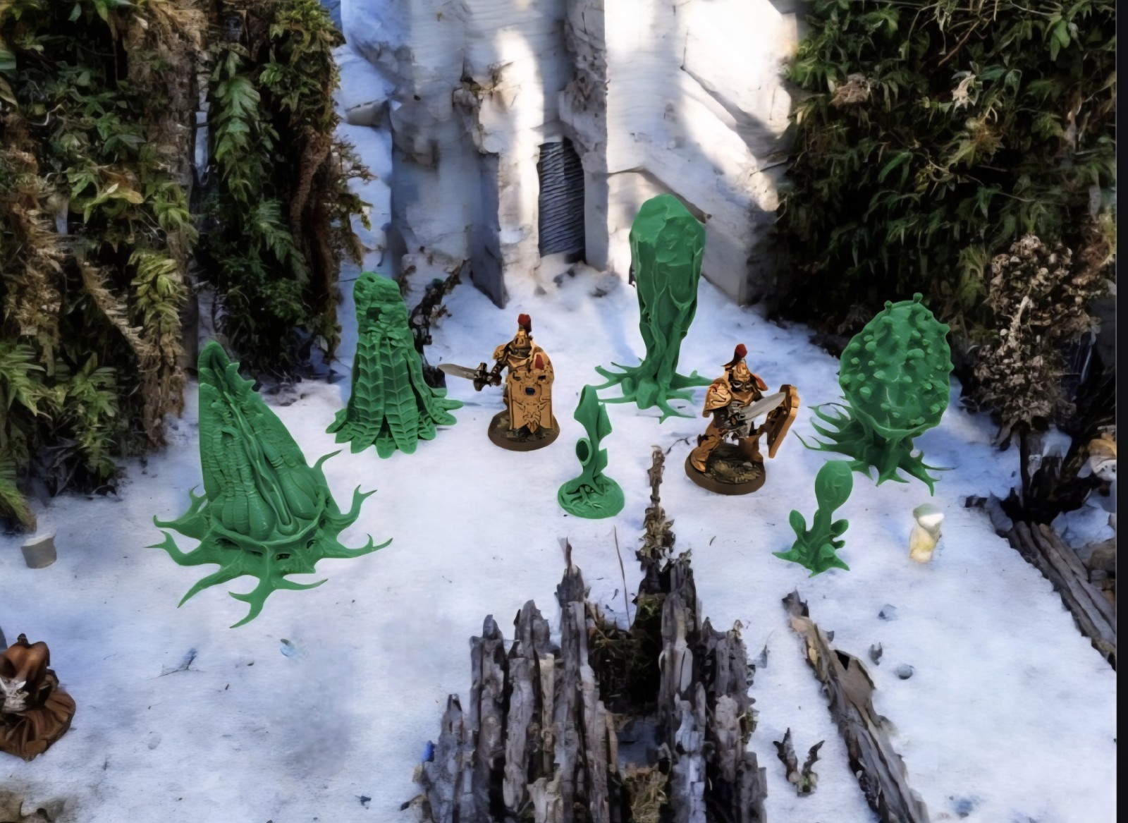 3D Printed Tabletop War Terrain Alien Plants Set E Perfect For 40K / Kill Team