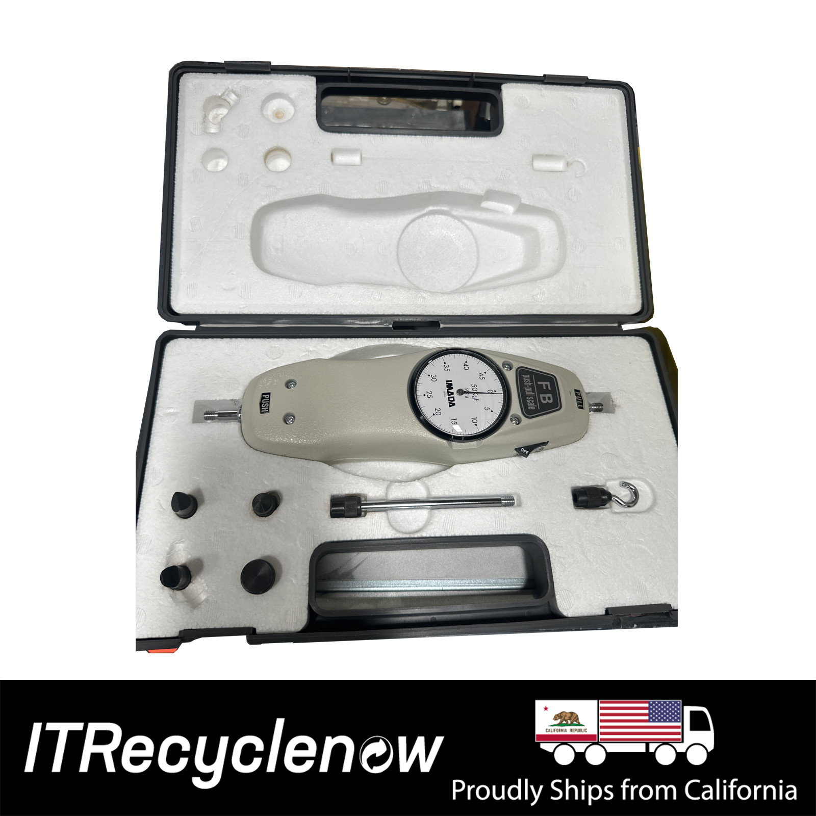 IMADA FB-20K Mechanical Force Gauge 20kgf / 200N – Precision Push Pull Tester
