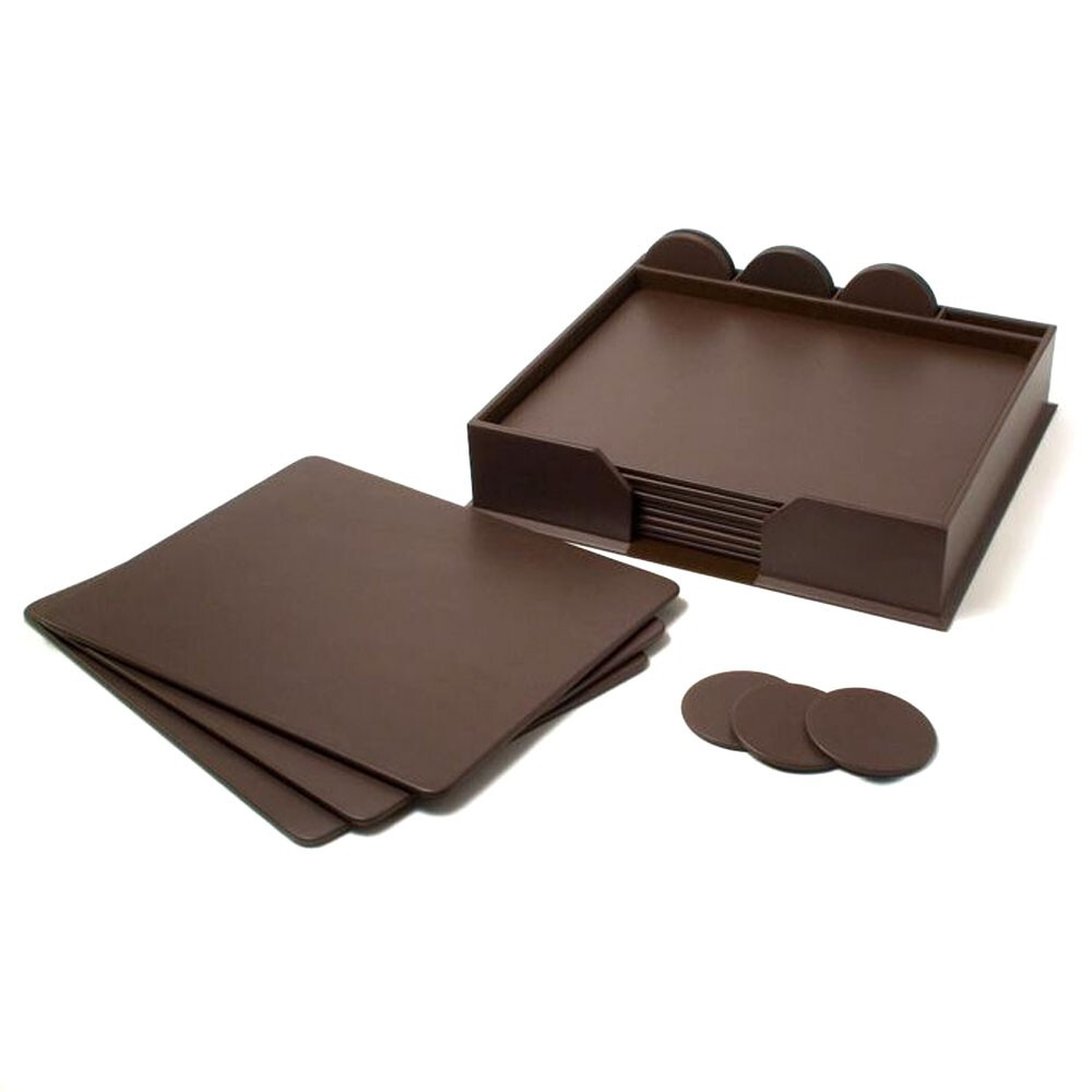 Leather Conference Room Set (23 Piece) (Chocolate Brown)