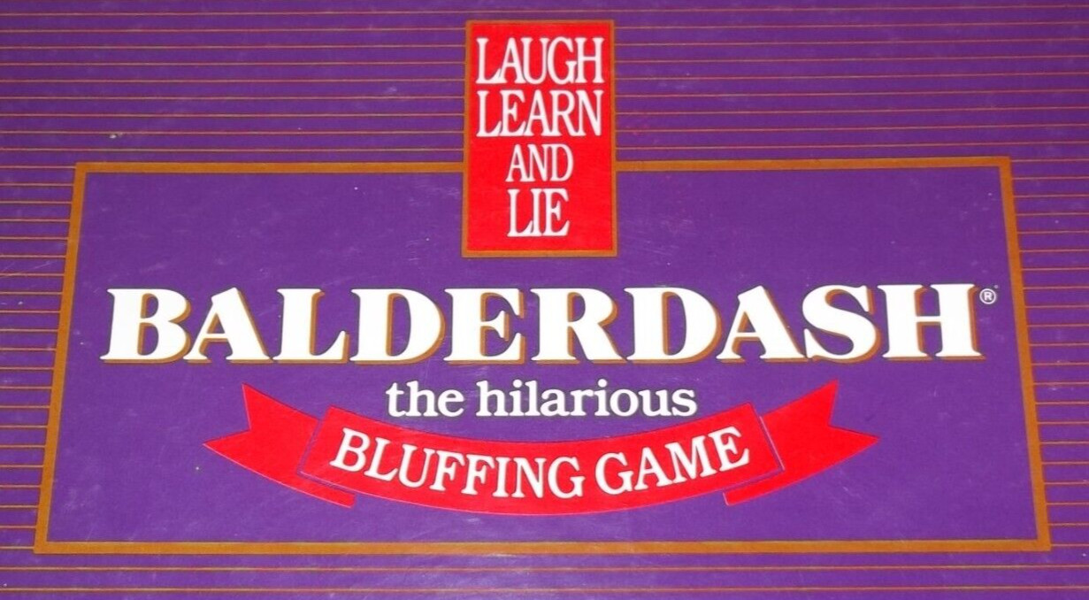Balderdash The Hilarious Bluffing Game Parker Bros 1984 100% COMPLETE MINT COND!
