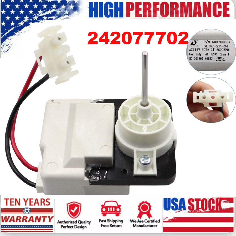 REFRIGERATOR EVAPORATOR FAN MOTOR FOR FRIGIDAIRE KENMORE BLOWER MOTOR 242077702