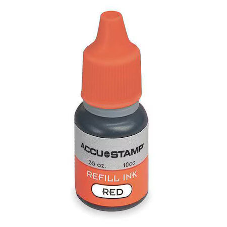 Cosco 038791 Pre-Inked Stamps, Red, 0.35 Oz.