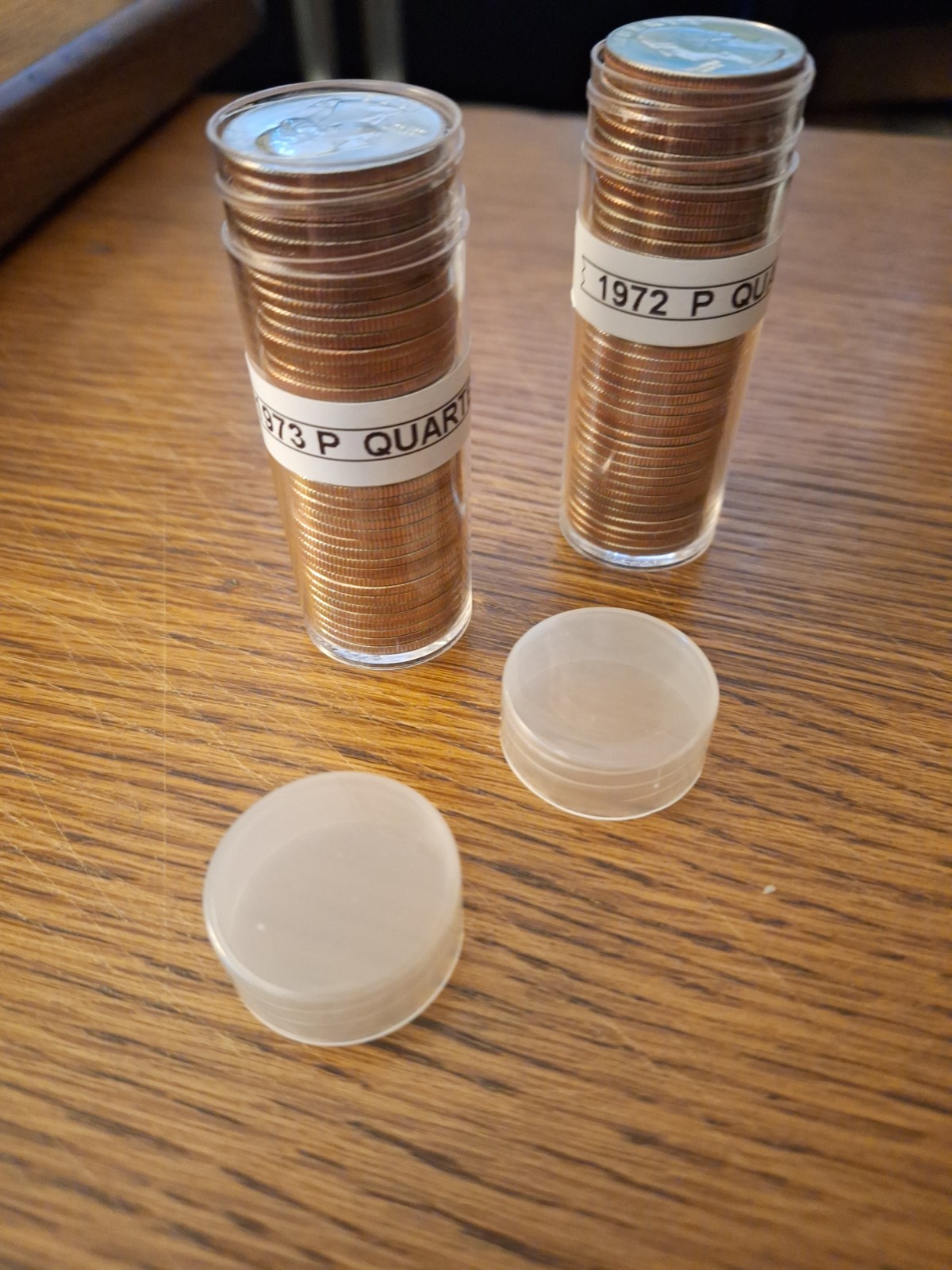 We Have 2 Gorgeous BU Rolls Of Vintage Quarters/ 1972p & 1973p/great Luster
