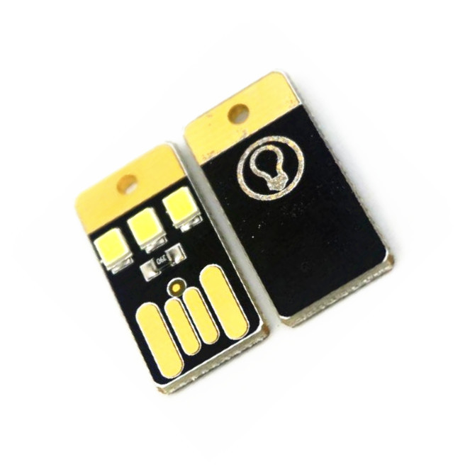 5PCS Card Lamp Bulb Led Keychain Portable USB Power White Mini LED Night Light