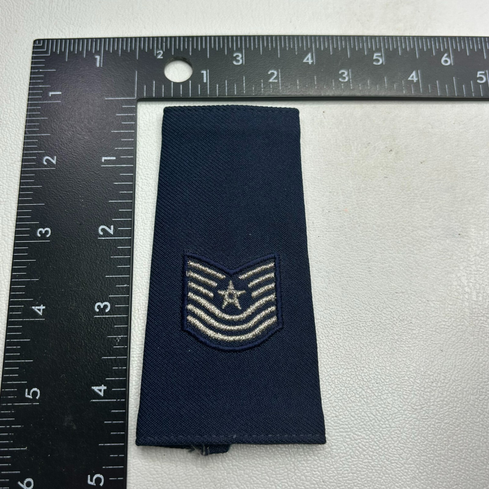Military CHIEF MASTER SERGEANT Patch-ish Shoulder Board SINGLE (NOT PAIR) 48a1