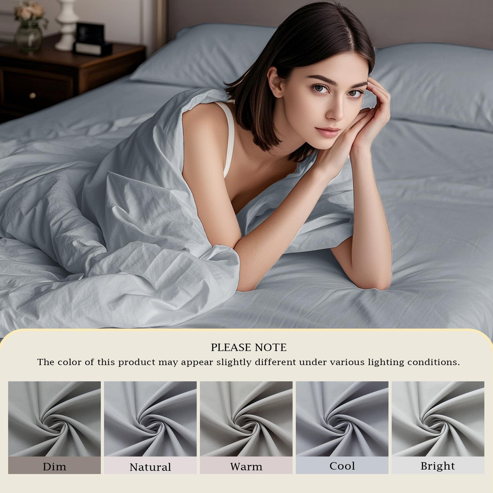 Light Grey Full Fitted Sheet Premium Hotel Quality Ultra Soft Microfiber Bed