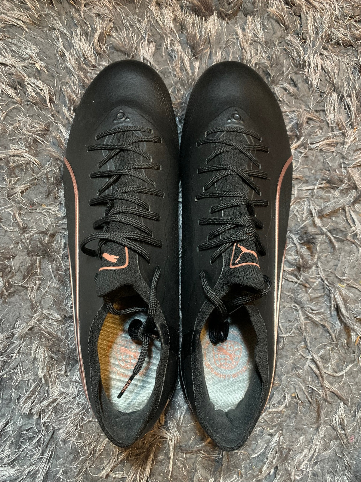 Puma Mens 7 KING ULTIMATE FG/AG Soccer Cleats Black/Copper Rose 107563-07 NEW