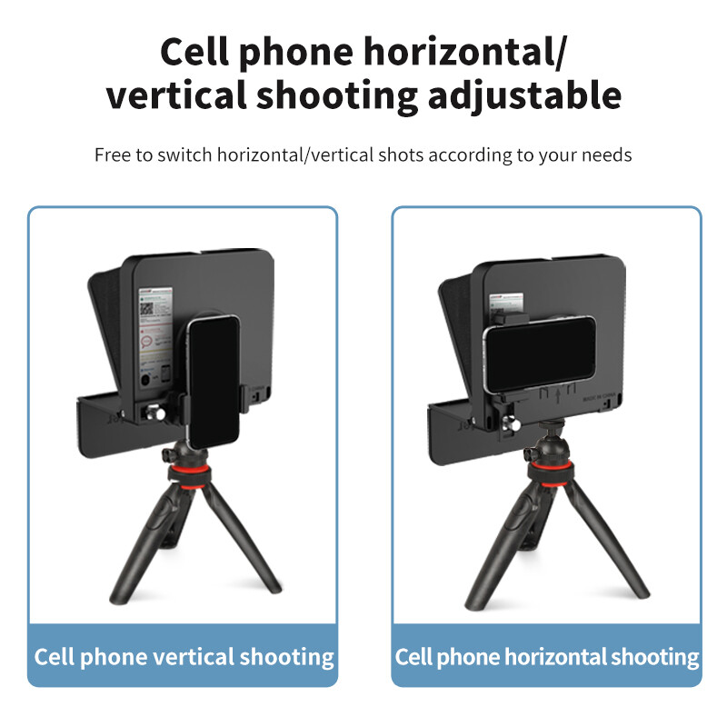 LENSGO TC7S Foldable Teleprompter for Android iPhone iPad Tablet Video Recording