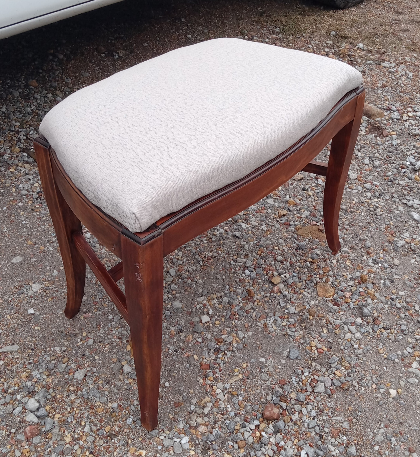 Mid Century Mahogany Vanity Bench   (VB132)