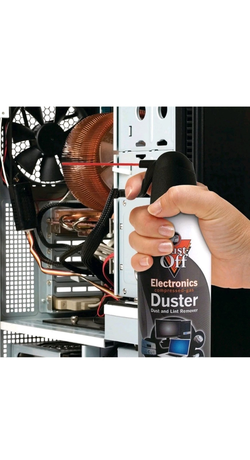 🔥Falcon Dust-Off Electronics Compressed Gas Duster, 10oz - 4 Pack FREE SHIPPING