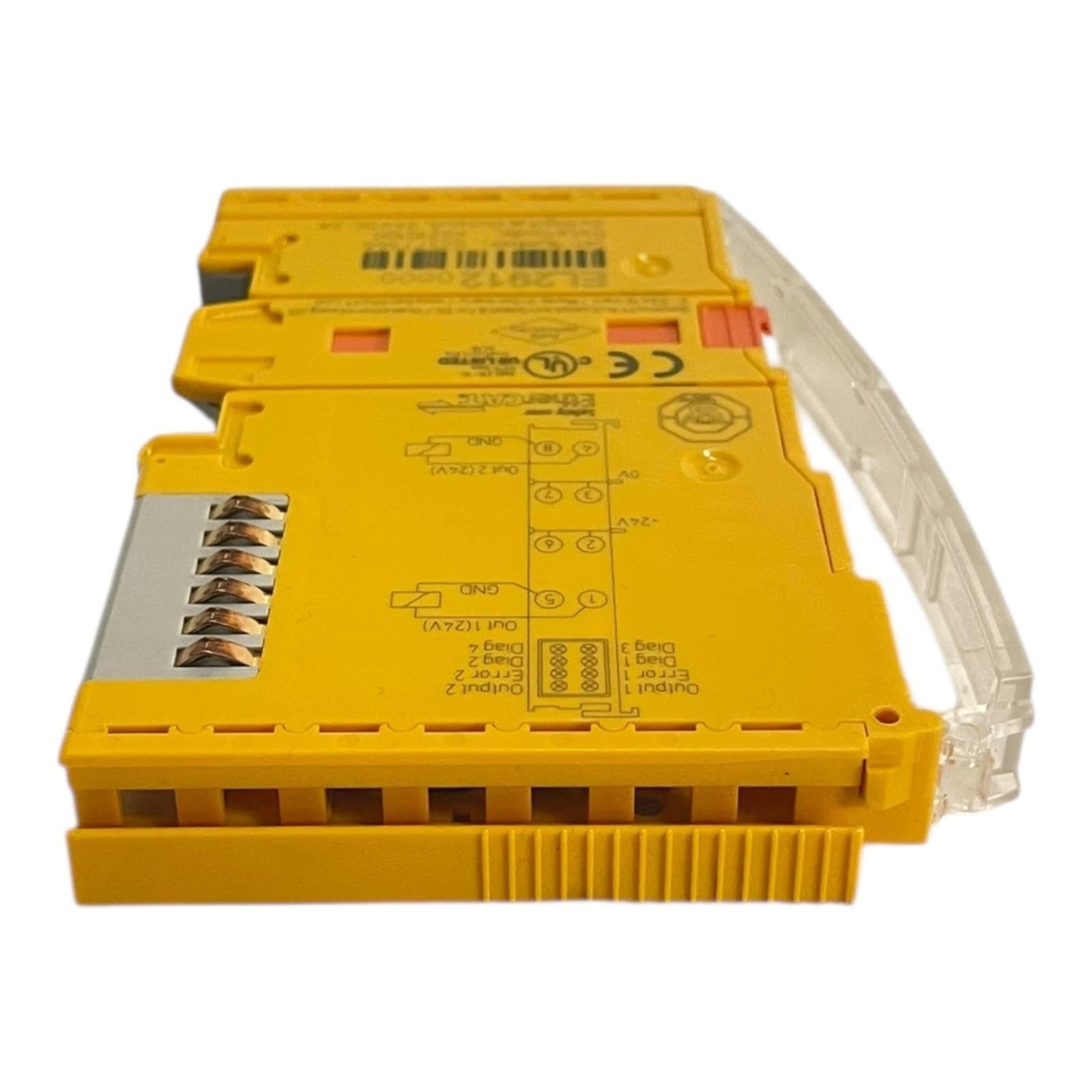 Beckhoff EtherCAT Terminal 2 Channel Digital Output 24V DC EL2912 Industrial
