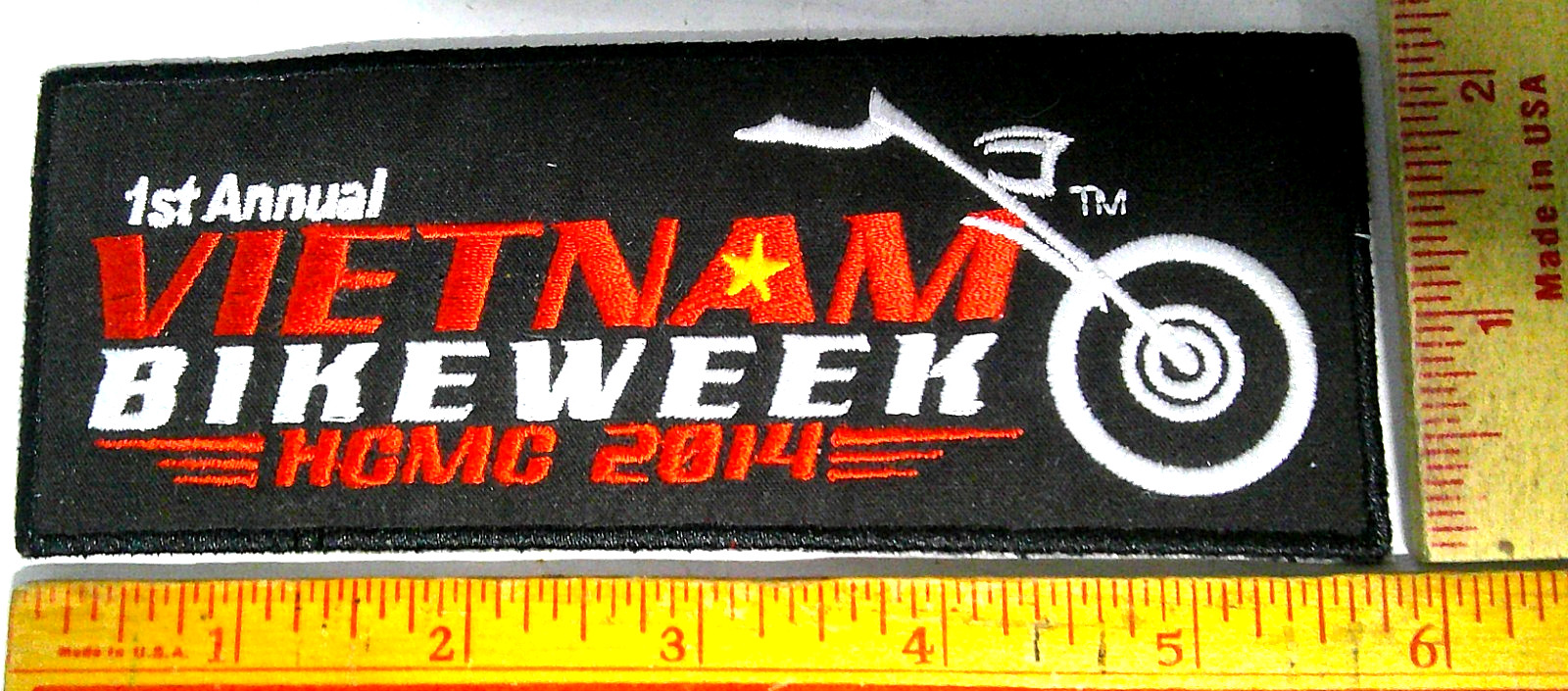 1st vietnam bike week patch 2014 motorcycle rally souvenir biker vet memorabilia