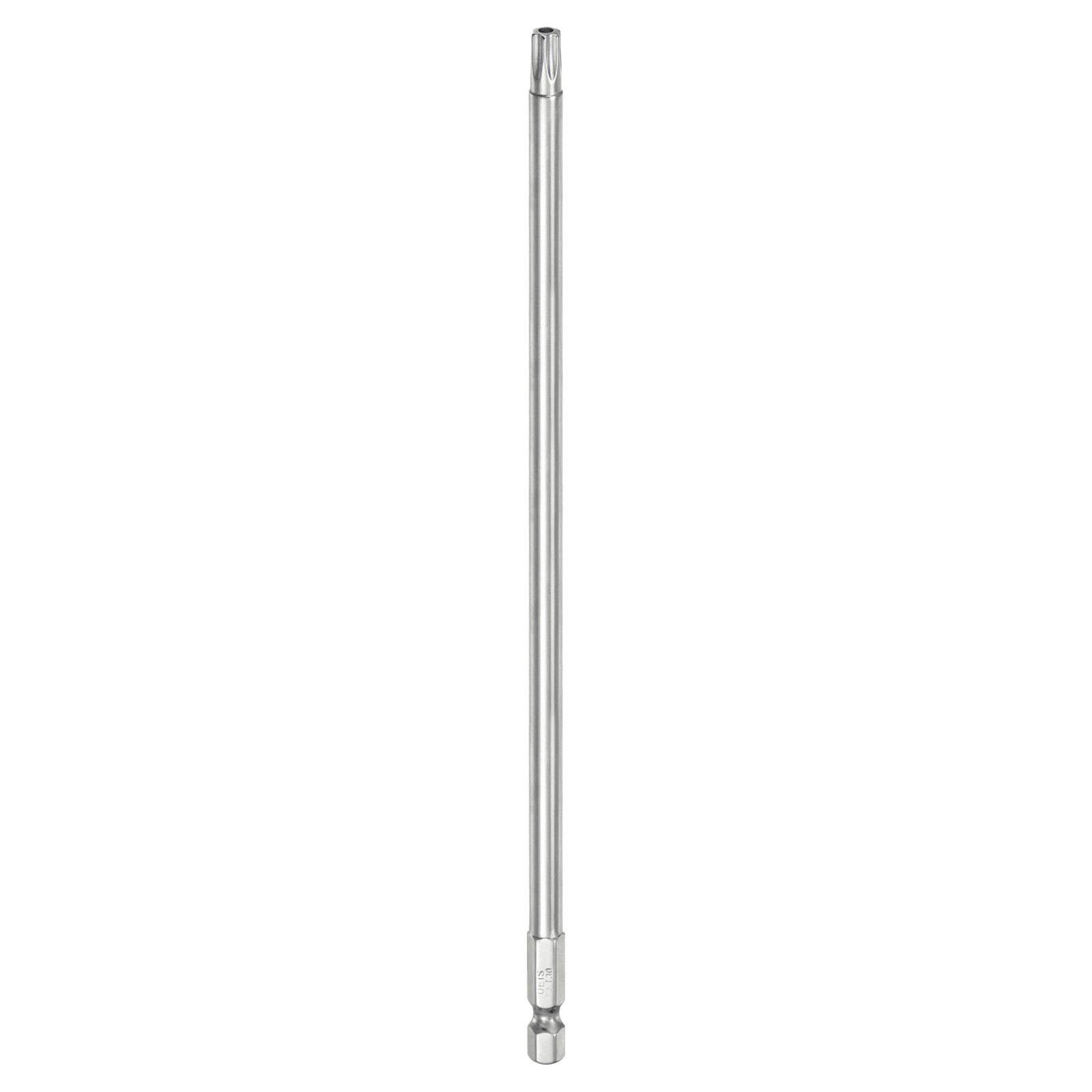 T30 Security Torx Bit 1/4" Hex Shank 8" Long Tamper Resistant Star Bits