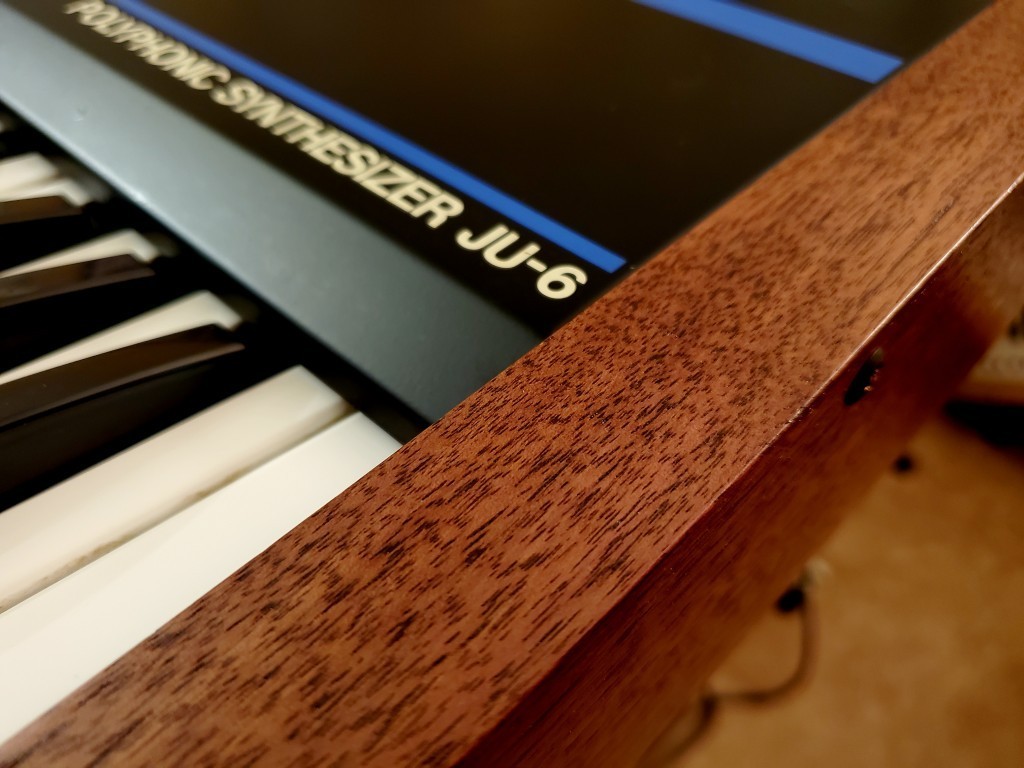 Roland Juno-60 / Juno-6 Replacement Side Panels - Solid Walnut - Brand New
