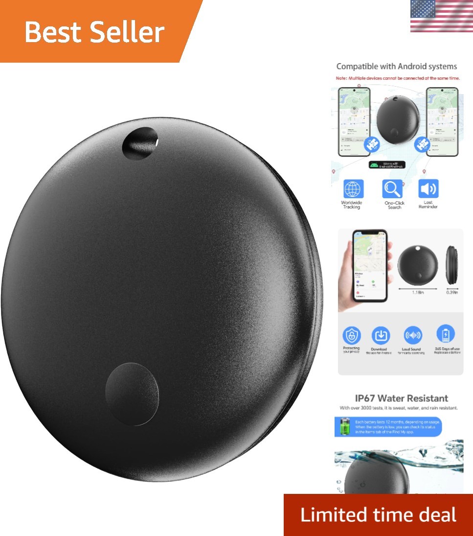 Bluetooth Keychain Finder for Bags & Luggage -  Water-Resistant GPS Tracker