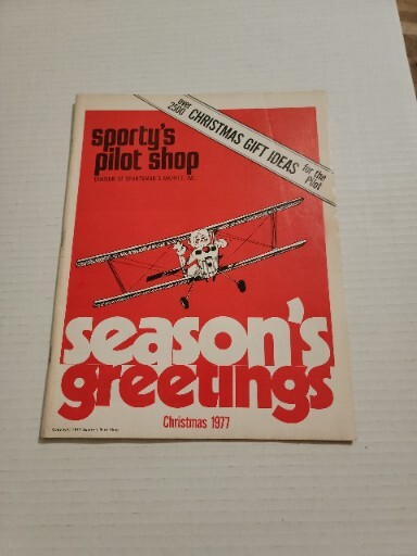 Vintage 1977 SPORTY'S CHRISTMAS CATALOG. AVIATION LITERATURE