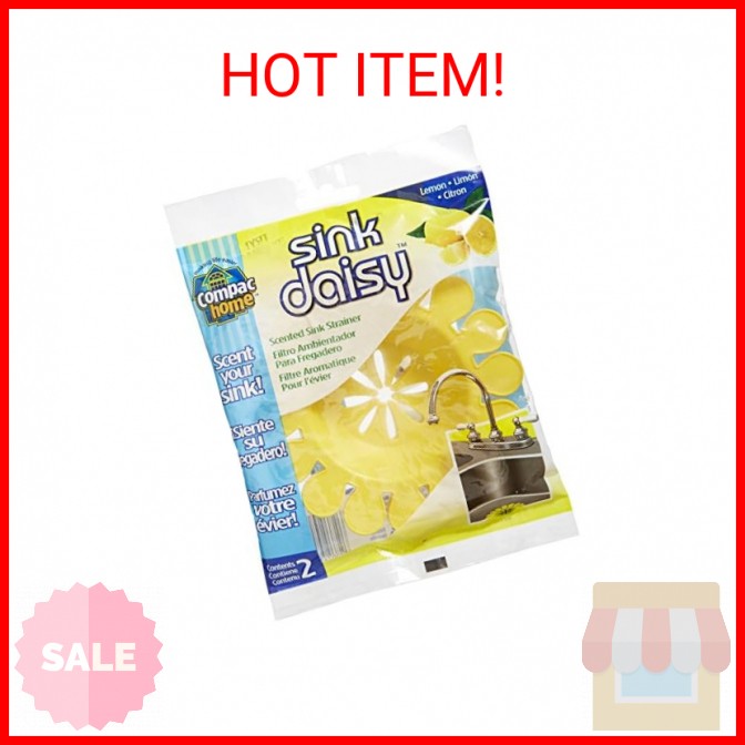 COMPAC HOME Sink Daisy Scented Kitchen Sink Strainer infuses & Freshens, Must Ha